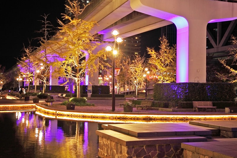 リバモの街を照らすイルミネーション